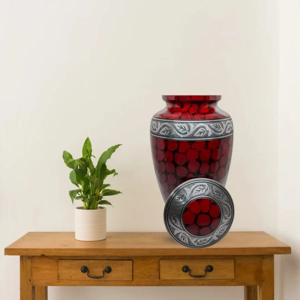 Crimson Grace – Red Cremation Urn