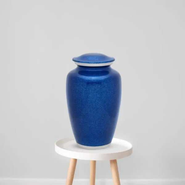 Solid Color Urn – Blue Pearl