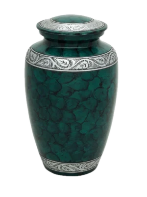 Emerald Tranquility – Green Cremation Urn