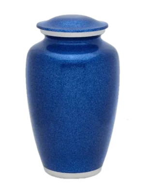 Solid Color Urn – Blue Pearl